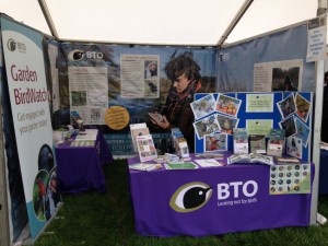 Our handy work - The BTO stand at Gardening Scotland