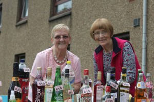 Margret and Janet with the tombola