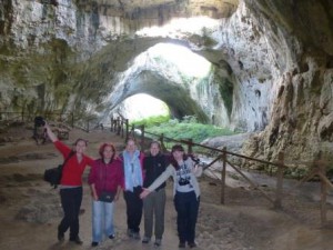 The team in the Devetaki cave courtesy of Marina Swanson