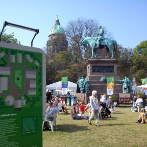 Edinburgh Book Festival at Charlotte Square.