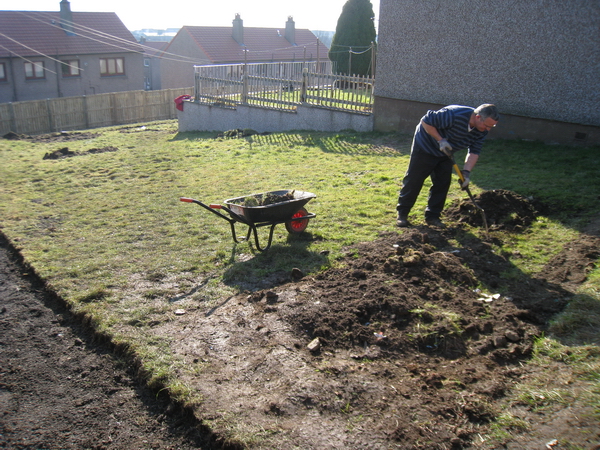 Making way for the shed