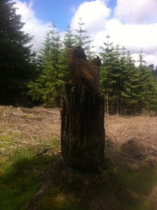 Wooden Owl Sculpture