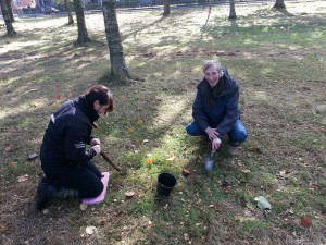 Ami and Frank planting