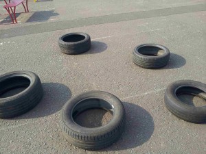 Tyres we can use for planting.