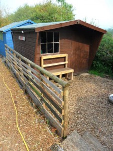 The PPE shed nearly ready for action!
